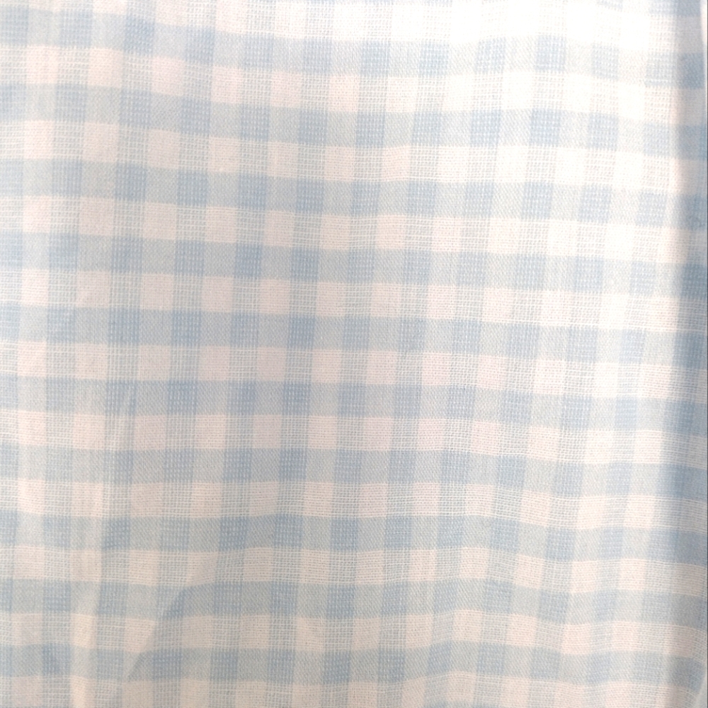 Izod Light Blue Checkered Casual Button Down Shirt - Picture 9 of 12